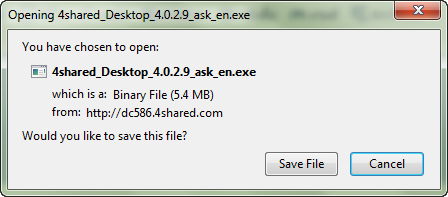 file for setup 4shared desktop