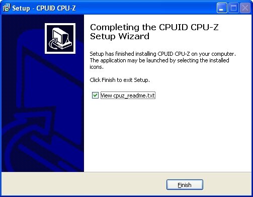 completing the CPU-Z